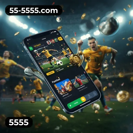 Aplicativo móvel 5555 para iOS e Android